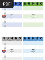 Numbo Cards