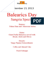 Balearics Day: Sangria Special