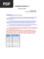 Assignment (Graded) # 3: Instructions