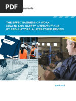 Effectiveness WHS Interventions by Regulators Literature Review