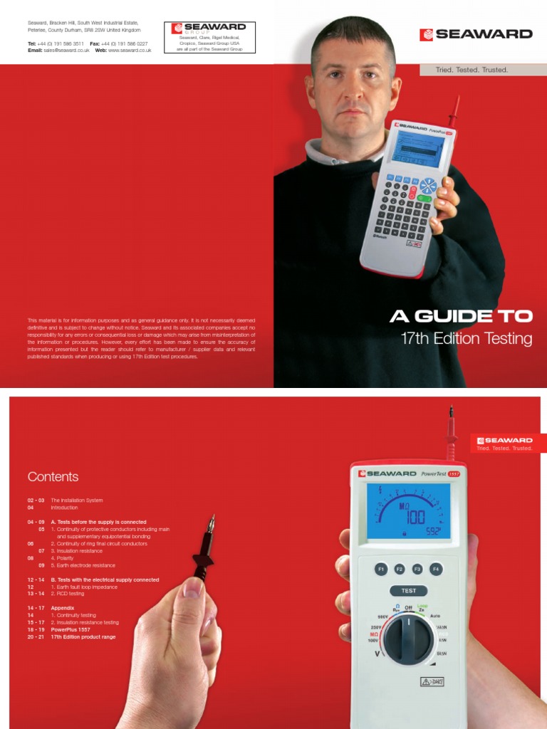 17th Edition Testing Guide PDF Electrical Wiring Insulator
