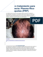 Un Nuevo Tratamiento para La Alopecia Con PRP