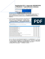 Uputstvo Za Instalacija IE11 i Ispravke KB3087038 Za IE11 Na Windows 7 o...