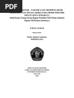 Download Analisis Faktor-faktor Yang Mempengaruhi Produktivitas Tenaga Kerja Pada Home Industri Sepatu Kota Surabaya by Saputri Anggi SN296966705 doc pdf