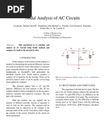 Exp - 1 - Midterm - Nodal Analysis of AC Circuits