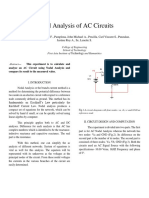 Exp - 1 - Midterm - Nodal Analysis of AC Circuits