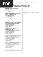 Download Thomas More Law Center Files Lawsuit on Behalf of Marine Dad Banned From Schoo After He Objected to Islamic Indoctrination Complaint by Southern Maryland Online SN296973708 doc pdf