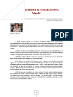 ¡Ahora el problema es la Deuda Externa Privada!