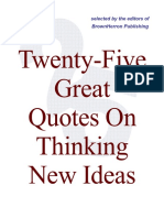 25 Quotes on New Ideas