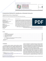 Computational Methods For Modi Fication of Metabolic Networks