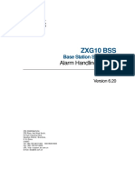 Sjzl20083213-ZXG10 BSS (V6.20) Alarm Handling Manual