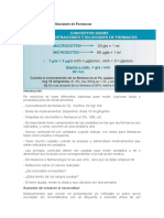 Concentraciones y Diluciones de Farmacos