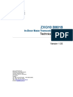 ZXG10 B8018 (V1.00) In-Door Base Transceiver Station Technical Manual