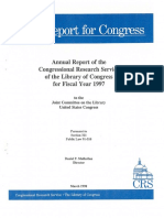 1997 Annual Report of The Congressional Research Service