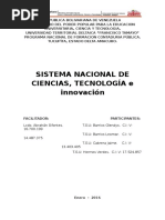 Sistema Nacional de Ciencia y Tecnología