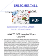 Get Latest Huggies Wipes Coupons