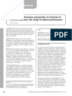Ericsson 2007 An Expert-Performance Perspective of Research On Medical Expertise The Study of Clinical Performance