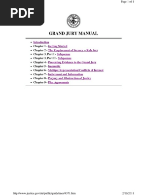 Grand Jury Manual