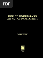 How To Understand An Act of Parliament