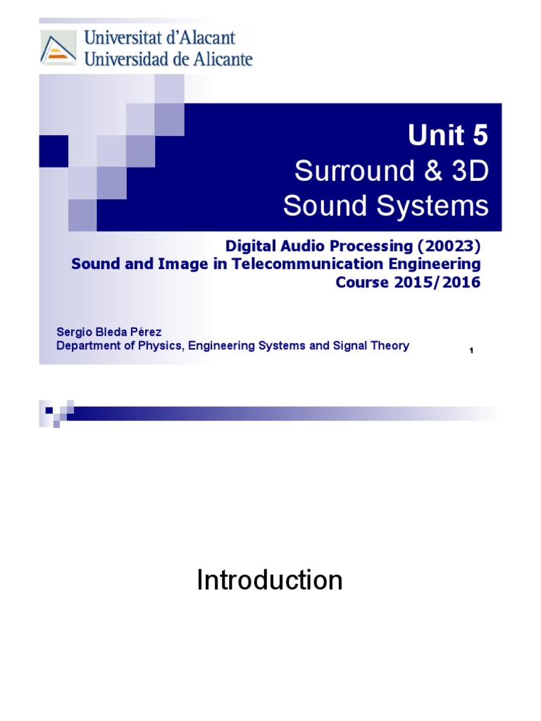 Surround Sound Systems Overview | PDF | Audio Electronics | Audio ...