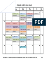 2016 CFSD Spring Testing Schedule