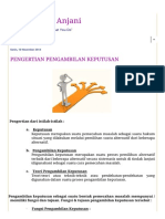 Indah Restu Anjani: Pengertian Pengambilan Keputusan