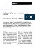 Role of Caffeinated Beverages in Dental Fluorosis