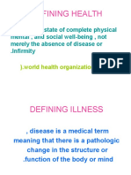 Health and Illness