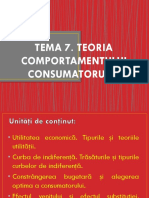 Tema 7. Teoria Comportamentului Consumatorului - 3