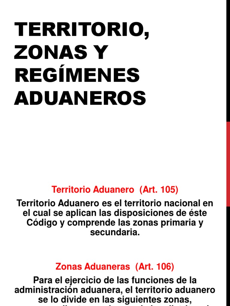 Territorio y Zonas Aduaneras en Ecuador | PDF | aduana | El comercio ...