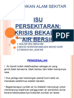 Isu Persekitaran Krisis Bekalan Air Bersih