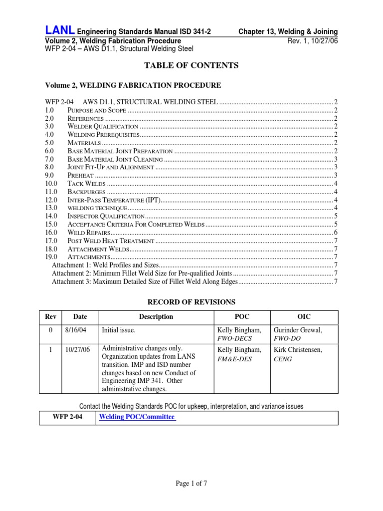 WFP 2 04 Procedure R1 | PDF