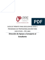 Guía de Trámites Para Descuentos 2016-1_PPE-LIMA_ingresantes Del 2015-1 en Adelante