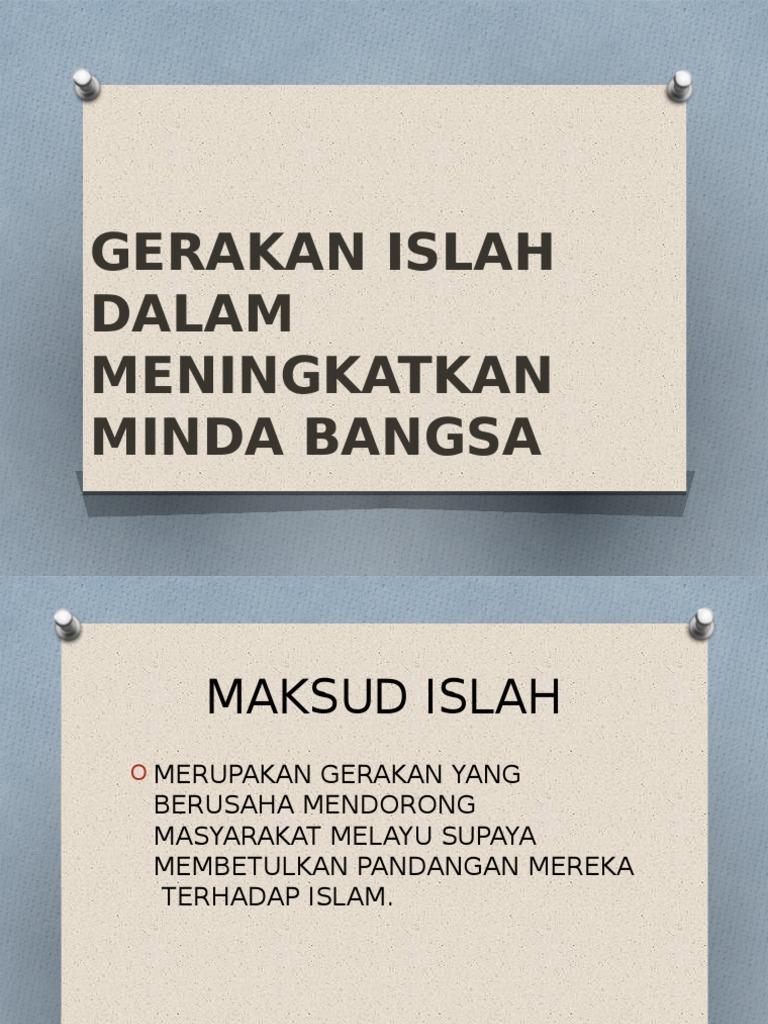 Gerakan Islah Dalam Meningkatkan Minda Bangsa Pdf