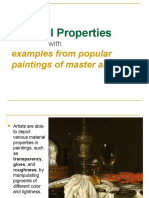Material Properties: Examples From Popular Paintings of Master Artists