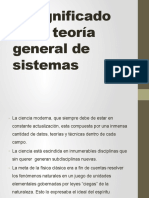 El Significado de La Teoría General de Sistemas