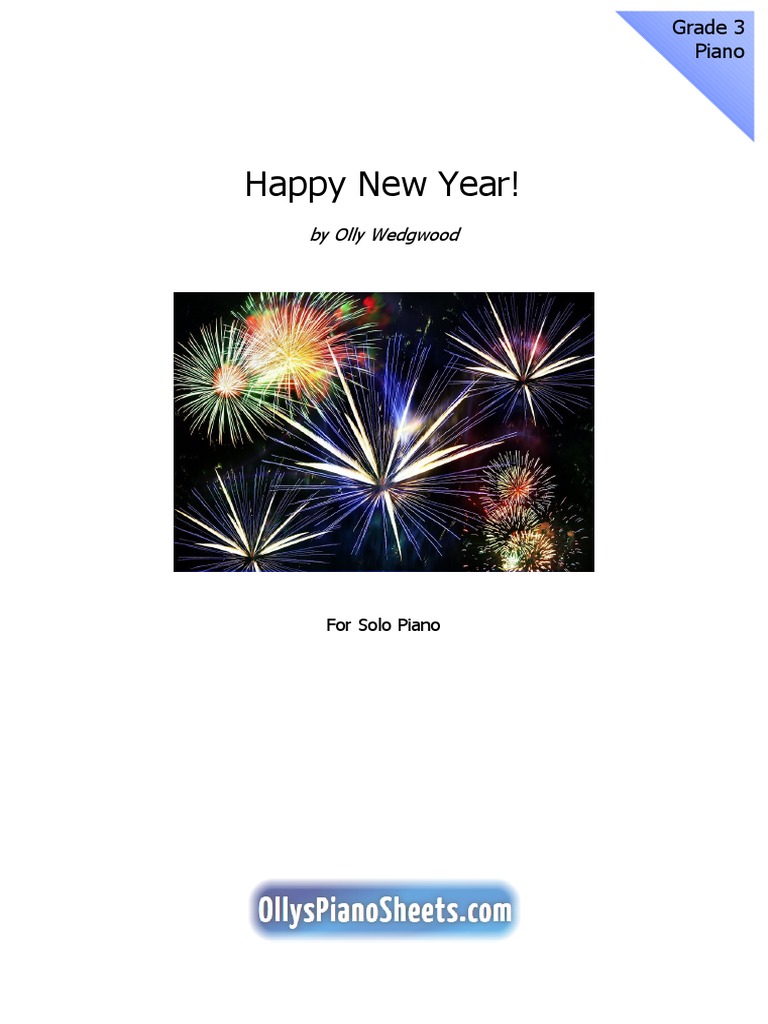 Happy New Year Piano Sheet Music | PDF