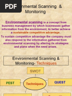 Environmental Scan SWOT