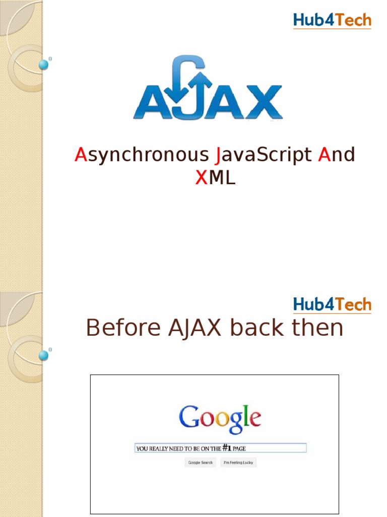 AJAX Evolution for Web Developers | PDF | Computers | Technology ...