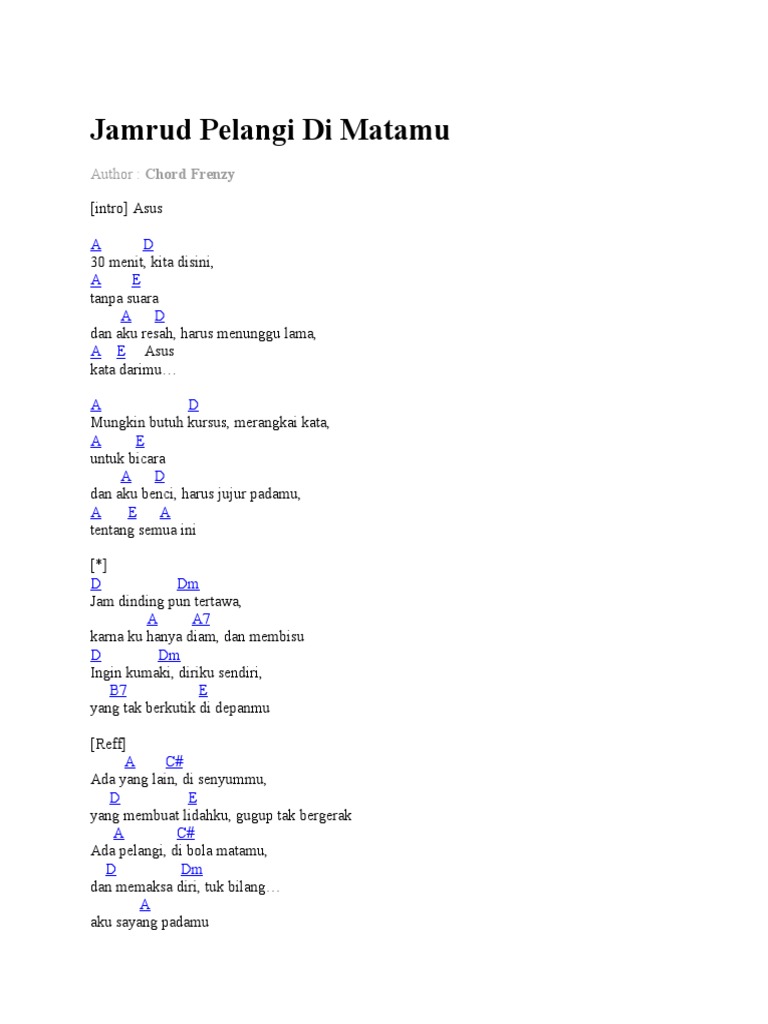 Chord Puisi Jikustik Chordfrenzy Kumpulan Puisi