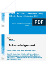 Course: ECON6017 - Economics Theory Effective Period: September 2015