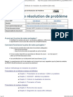 [Notes de Cours MOOC GdP] Méthode de Résolution de Problème [Site Web]
