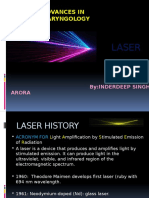 Laser: Recent Advances in Otorhinolaryngology