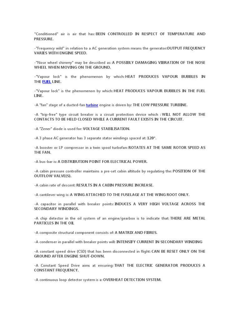 Aircraft Systems Knowledge Overview | PDF | Jet Engine | Gas Turbine