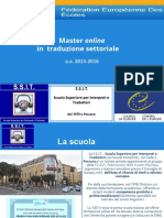 MASTER IN TRADUZIONE SETTORIALE - Ssit Pescara - 2015-16 PDF
