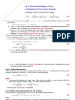 Chapter 8: Introduction To Systems Control: 8.1 System Stability From Pole-Zero Locations (S-Domain)