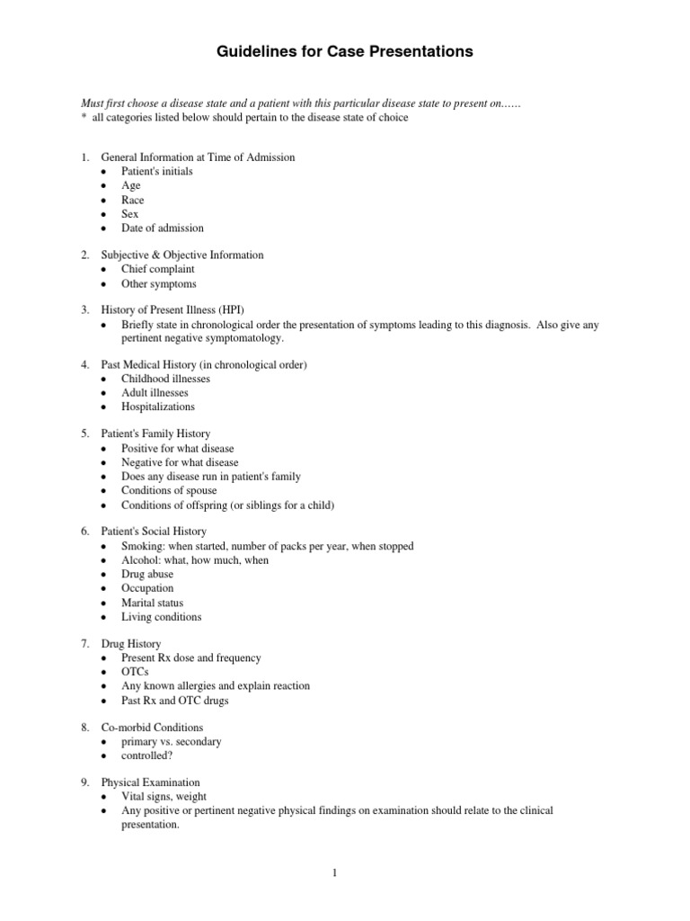 Case Presentations PDF | PDF