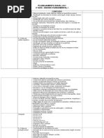 Planejamento Anual 4 Ano