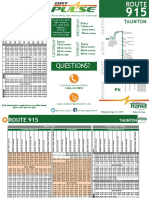 915 Taunton Bus Schedule For Fall 2015 Semester at Durham College