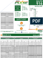 Route 916 schedule and map for Rossland transit route